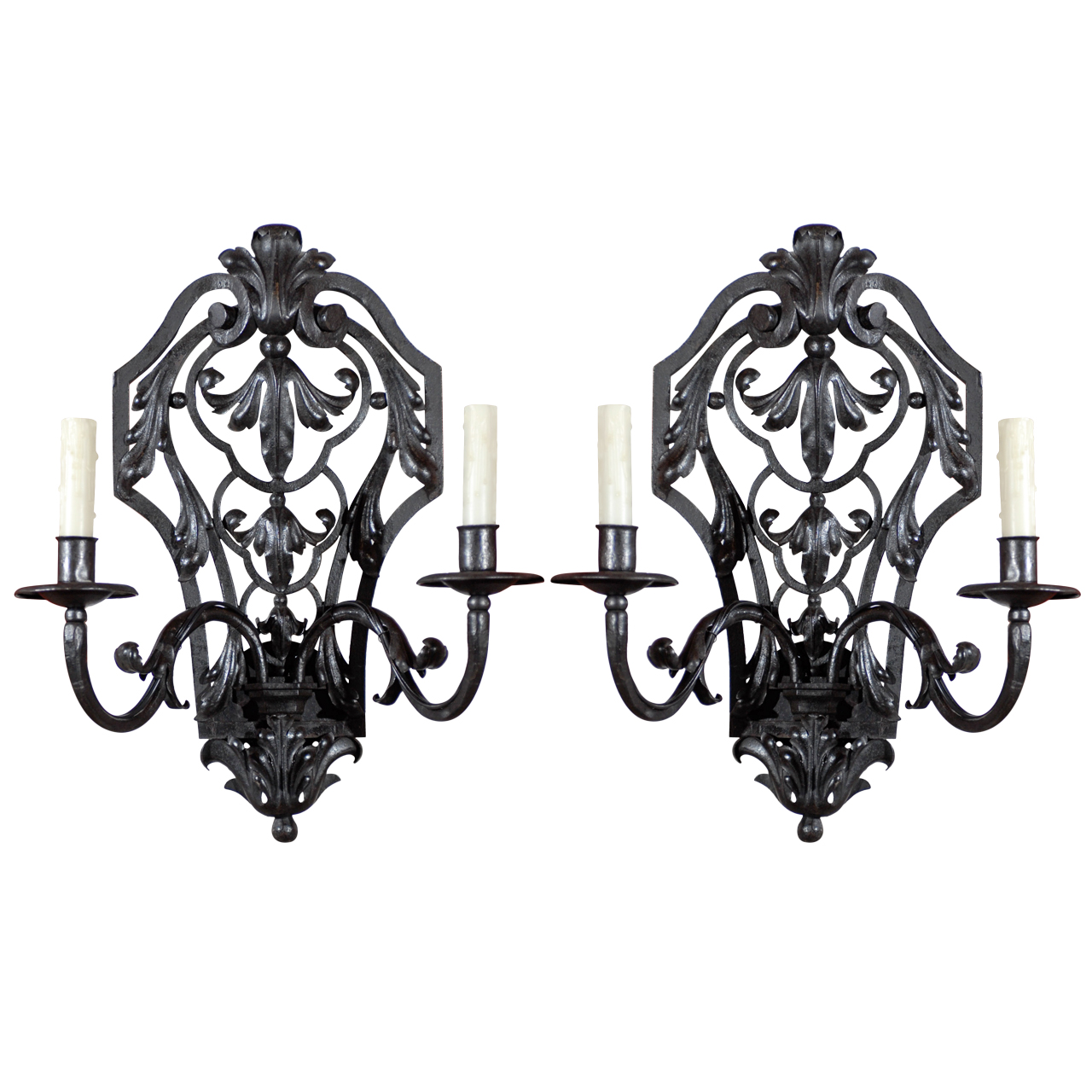 French Iron Sconces A11172