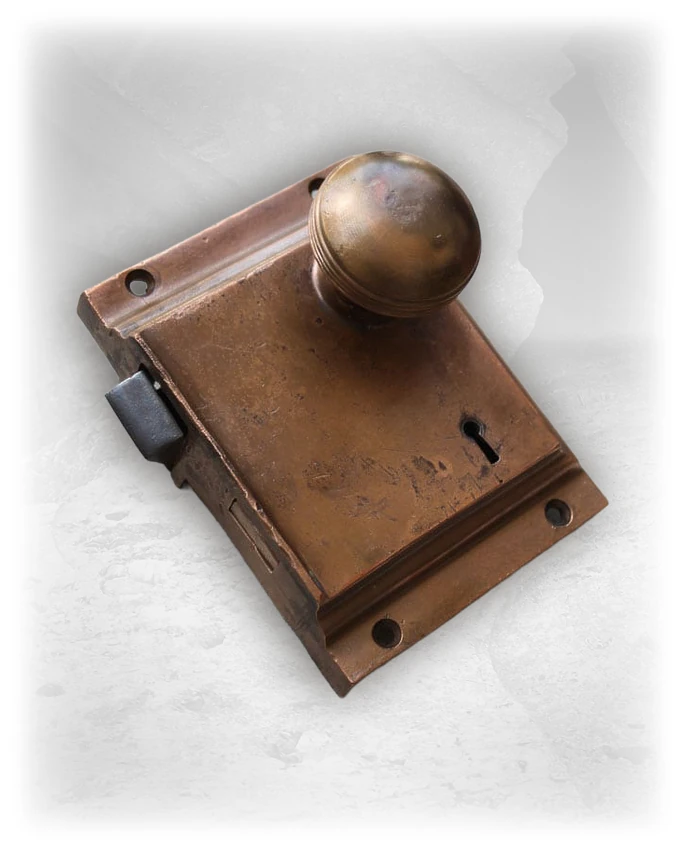 Bronze Rail Road Rim Lock