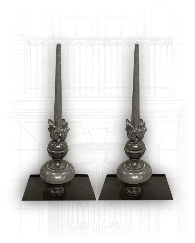 Pair of French Zinc Girouettes