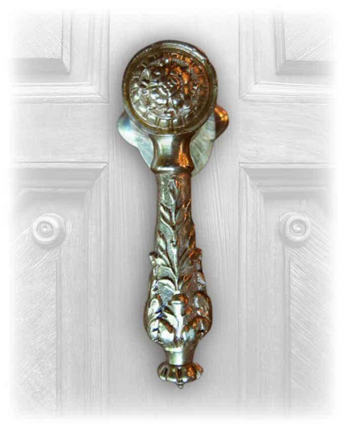 Heavy French Lever With Floral Motif