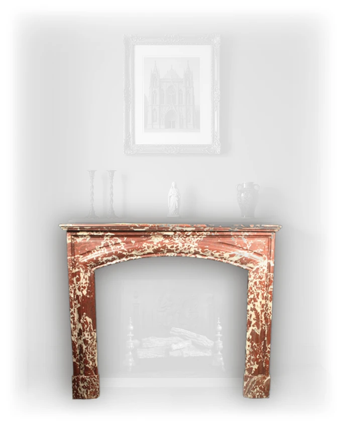 French 19th C. Boudin Arched Mantel
