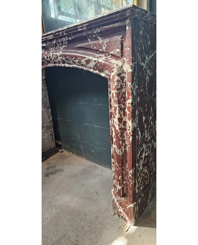 French 19th C. Boudin Arched Mantel - Image 2