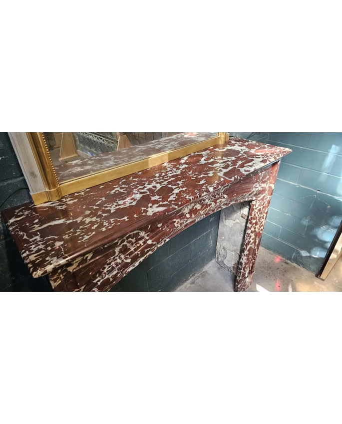 French 19th C. Boudin Arched Mantel - Image 3