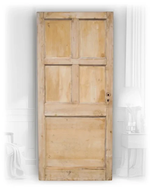 English Pine Indented 5 Panel Door